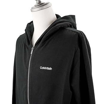   カルバンクライン ジップパーカー ビッグロゴ L 黒 Calvin Klein パーカー 「 / カルバン クライン 」ジップアップ